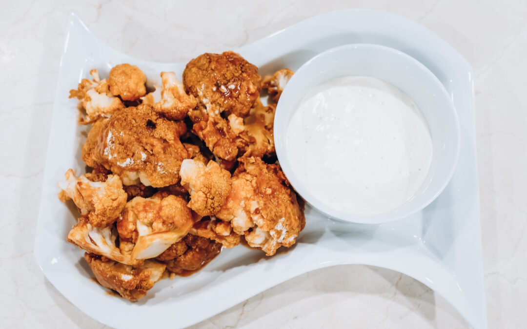 Extra Healthy, Extra Spicy Buffalo Cauliflower “Wings”