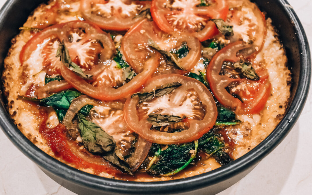 Cauliflower Deep Dish Pizza